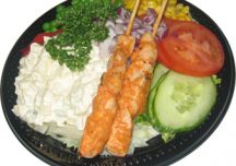 Kycklingspett med potatissallad