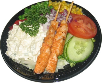 Kycklingspett med potatissallad